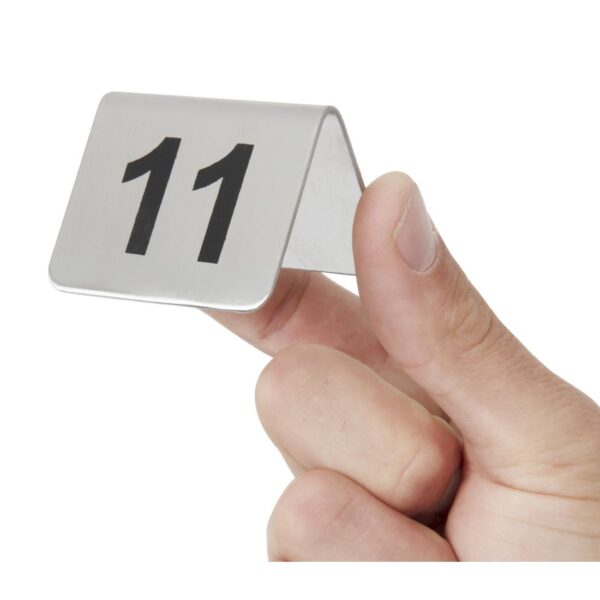 Table Numbers Set St/St - 11-20 - Image 3