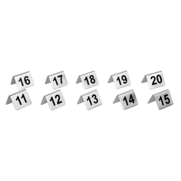 Table Numbers Set St/St - 11-20 - Image 6