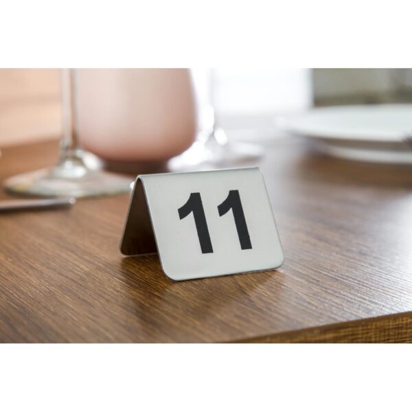 Table Numbers Set St/St - 11-20 - Image 7
