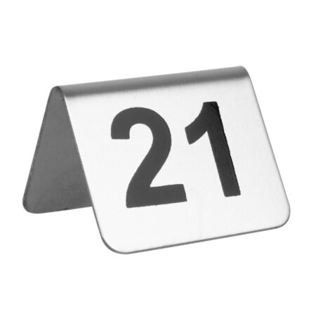 Olympia Table Numbers Set 21-30 St/St