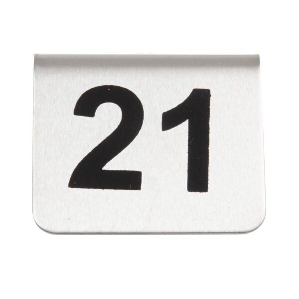 Olympia Table Numbers Set 21-30 St/St - Image 2