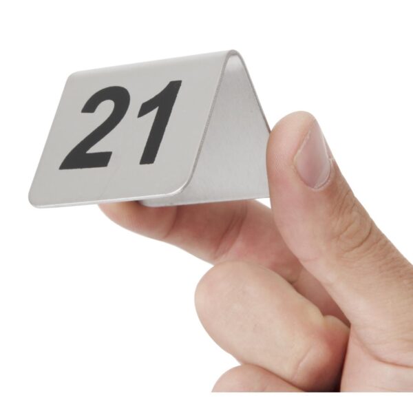 Olympia Table Numbers Set 21-30 St/St - Image 3