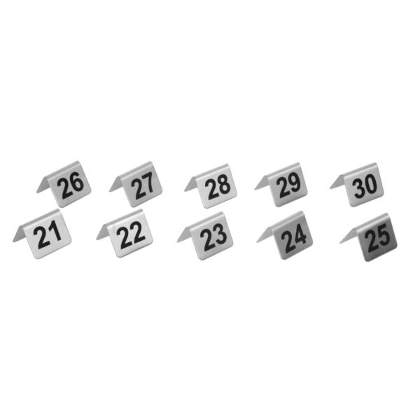 Olympia Table Numbers Set 21-30 St/St - Image 6