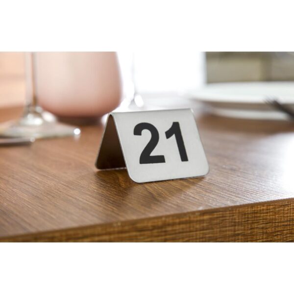 Olympia Table Numbers Set 21-30 St/St - Image 7