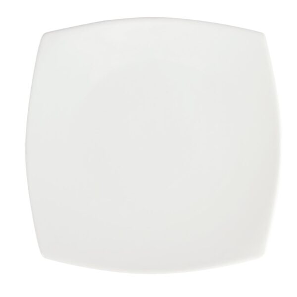 Olympia Whiteware Rounded Square Plate - 24cm 9 1/2" (Box 12) - Image 4