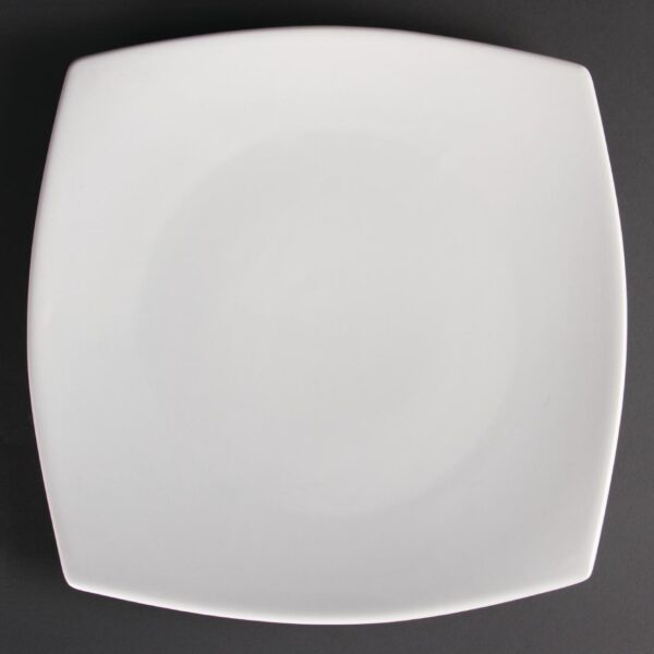 Olympia Whiteware Rounded Square Plate - 30.5cm 12" (Box 6)