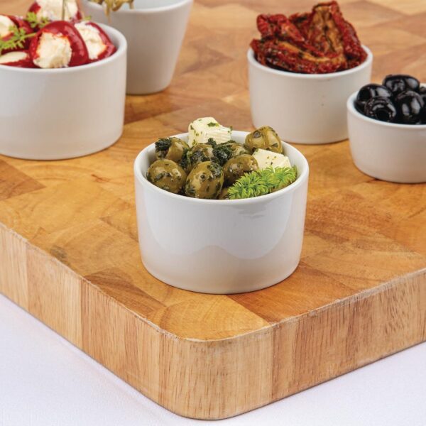 Olympia Whiteware Contemporary Ramekin - 140ml 5oz 80mm 3" (Box 12) - Image 6