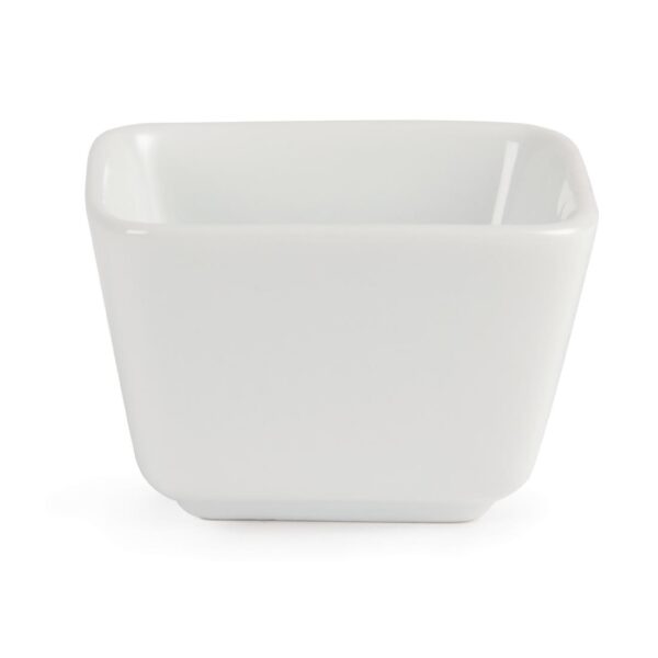 Olympia Whiteware Mini Dish Tall Square White - 75x75x48mm (Box 12) - Image 2