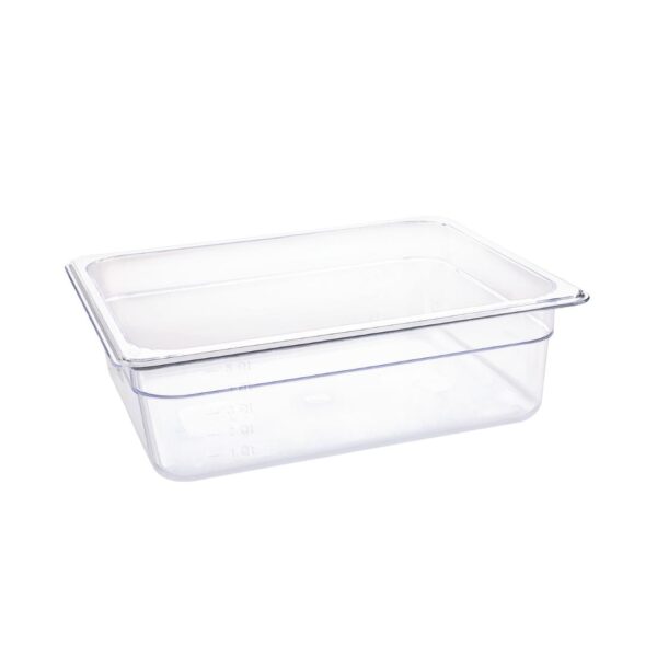 Vogue Clear Polycarbonate - GN 1/2 100mm
