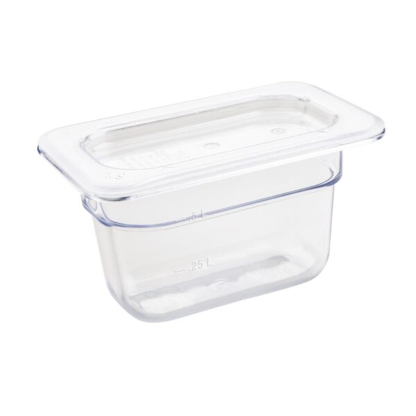 Vogue Clear Polycarbonate - GN 1/9 100mm - Image 3