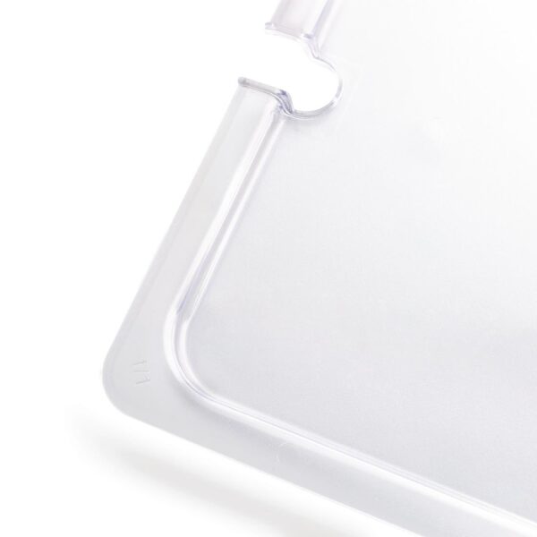 Vogue Clear Polycarbonate Notched Lid - GN 1/1 - Image 2
