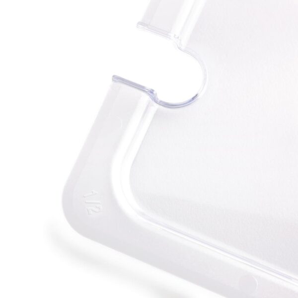 Vogue Clear Polycarbonate Notched Lid - GN 1/2 - Image 3