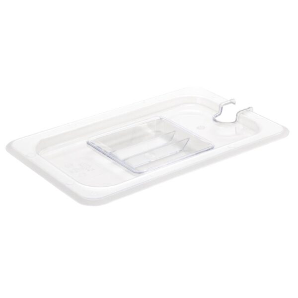 Vogue Clear Polycarbonate Notched Lid - GN 1/4 - Image 5