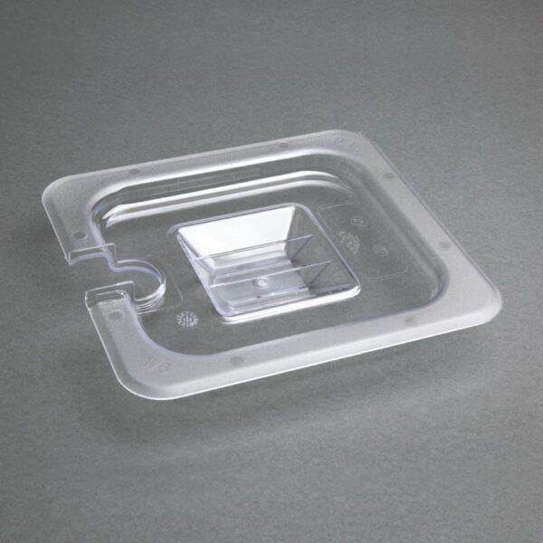 Vogue Clear Polycarbonate Notched Lid - GN 1/6 - Image 4