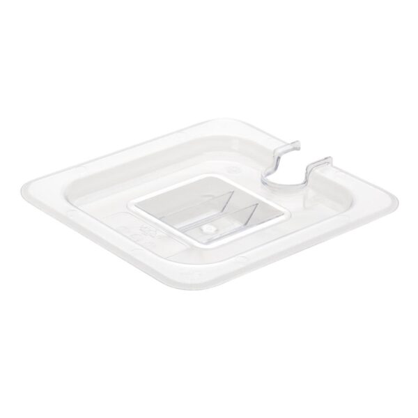 Vogue Clear Polycarbonate Notched Lid - GN 1/6 - Image 5