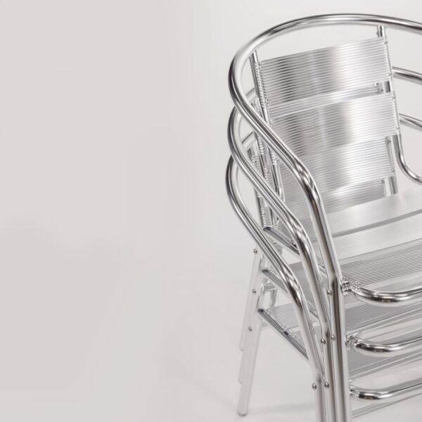 Bolero Armchair Alu. - 53Wx58Dx73.5Hcm (Pack 4) - Image 6