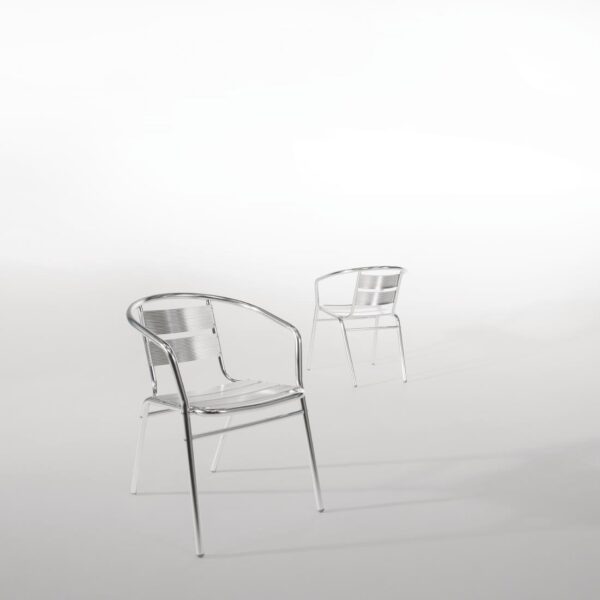 Bolero Armchair Alu. - 53Wx58Dx73.5Hcm (Pack 4) - Image 7