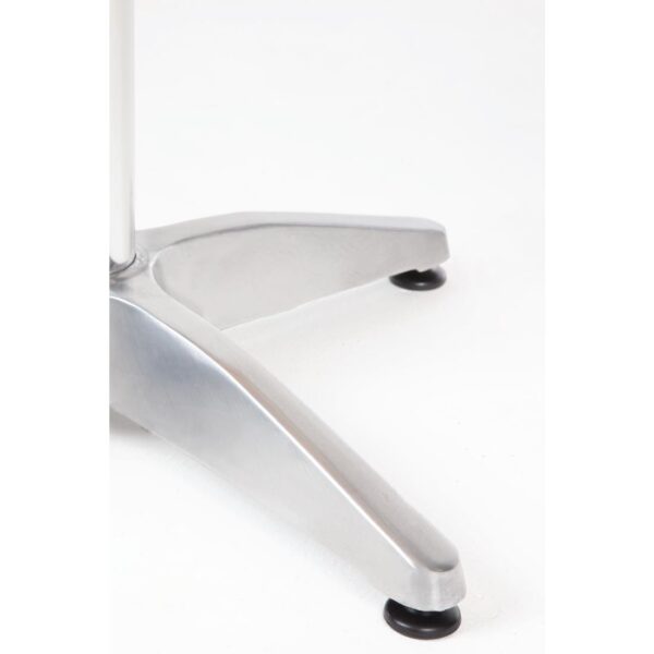 Bolero Round Pedestal Bistro Table Ash & Alu. Top - 600mm - Image 4