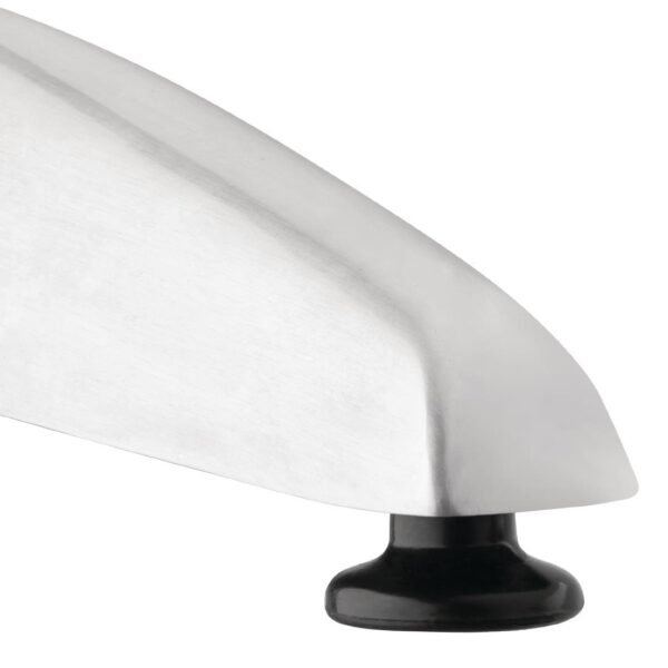 Bolero Rectangular Pedestal Table St/St Top & Alu. Rim - 1200x600mm - Image 5