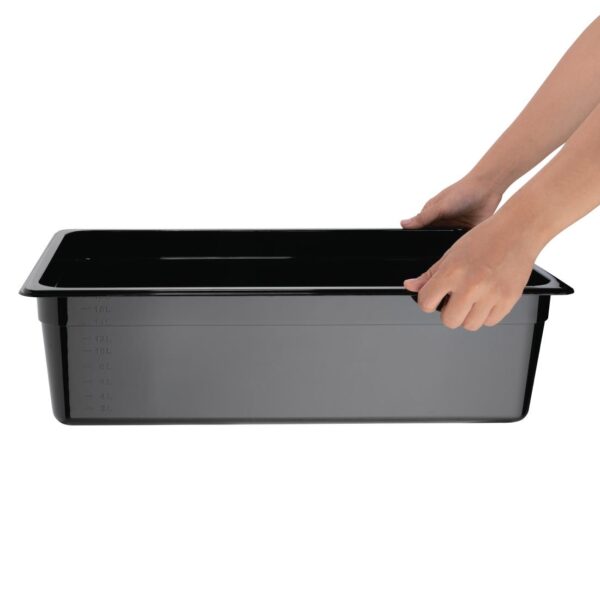 Vogue Black Polycarbonate - GN 1/1 150mm - Image 4