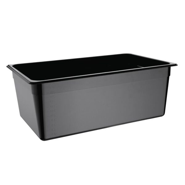 Vogue Black Polycarbonate - GN 1/1 200mm