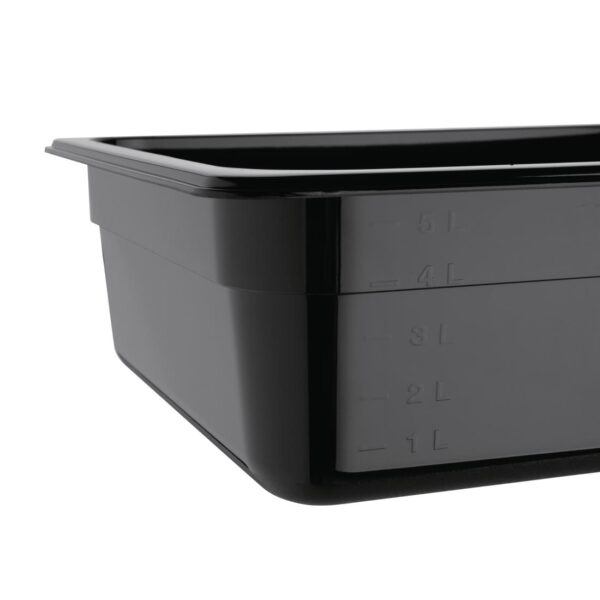 Vogue Black Polycarbonate - GN 1/2 100mm - Image 5