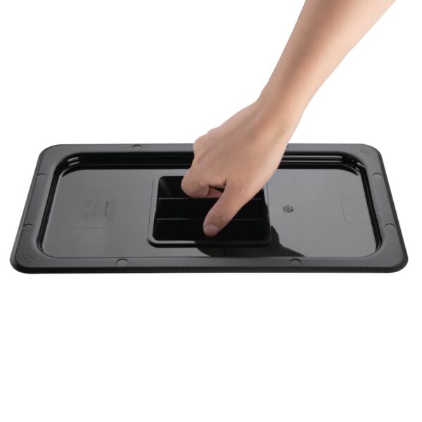 Vogue Black Polycarbonate Lid - GN 1/3 - Image 3