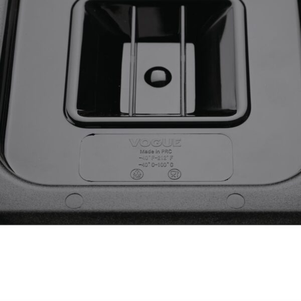 Vogue Black Polycarbonate Lid - GN 1/6 - Image 4