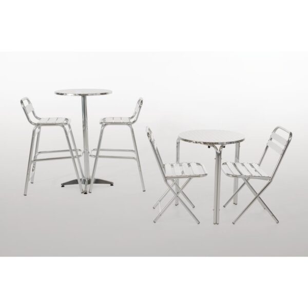 Bolero Poseur Table St/St - 60cm dia - Image 6