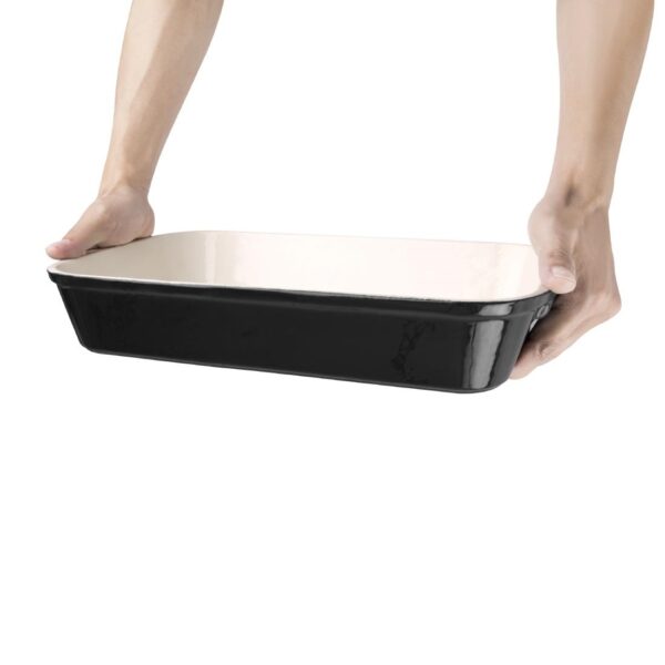 Vogue Roasting Dish Black - 65x355x220mm 2 1/2x14x8 1/2" - Image 4