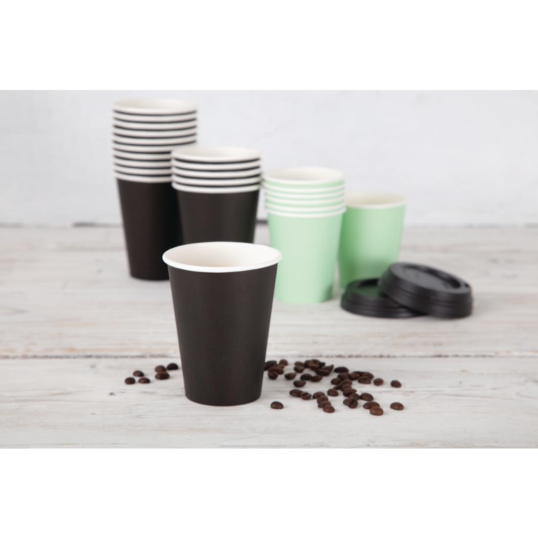 Fiesta Recyclable Hot Cup Single Wall Black 12oz (Sleeve 50) - Image 7