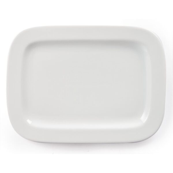 Olympia Whiteware Round Rectangle Plate - 230x170mm 9x6 3/4" (Box 12) - Image 2