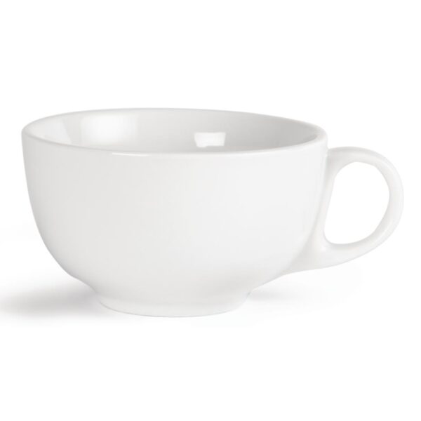 Olympia Whiteware Cappuccino Cup - 15oz (Box 12) - Image 2