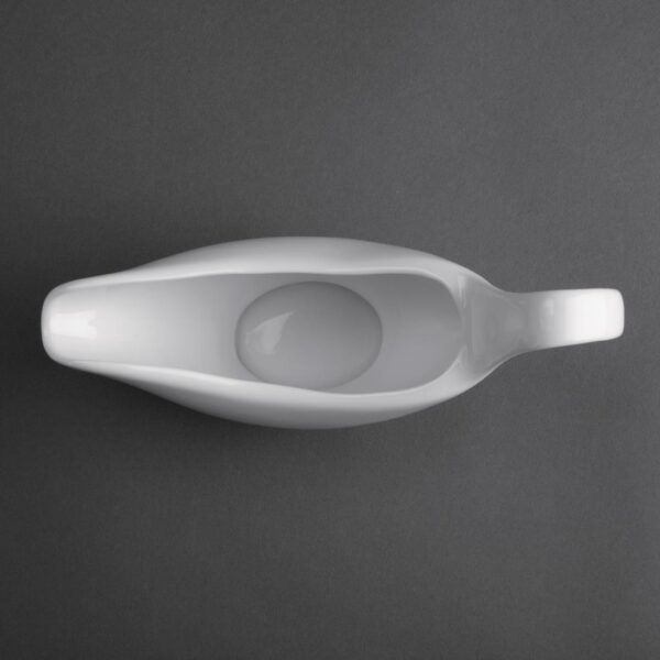Olympia Whiteware Gravy Boat - 340ml 12oz (Box 6) - Image 3