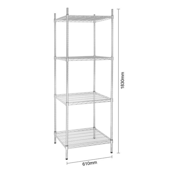Vogue Tower Display Unit 4 Shelves - 1830x610x610mm 72x24x24" - Image 6