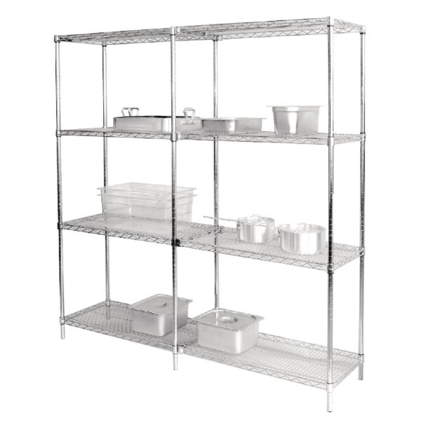Vogue Wire Shelves - 610x1525mm 24x60" (Pack 2) - Image 2