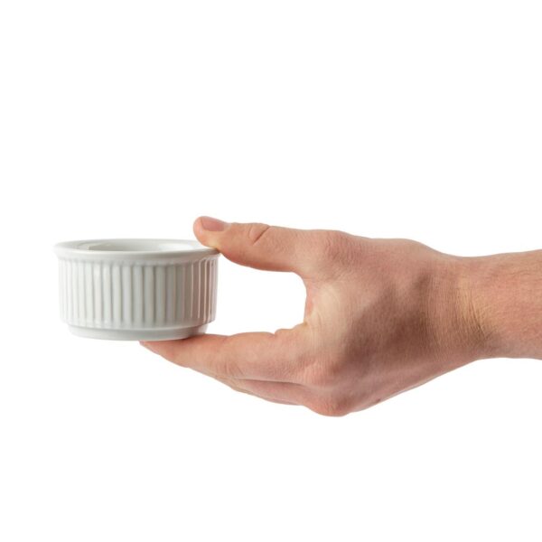 Olympia Whiteware Stacking Ramekin - 8.5cm 3 1/4" (Box 12) - Image 5