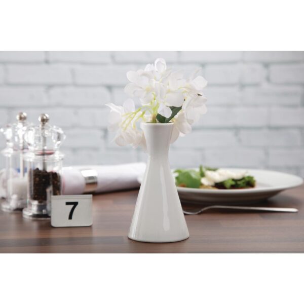 Olympia Whiteware Bud Vase - 140mm (Box 6) - Image 3