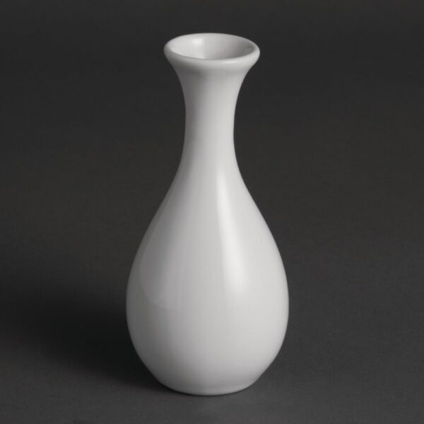 Olympia Whiteware Bud Vase - 12.5cm 5" (Box 12) - Image 3