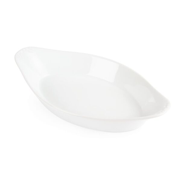 Olympia Whiteware Oval Eared Dish - 400ml 49x262x141mm (Box 6) - Image 3