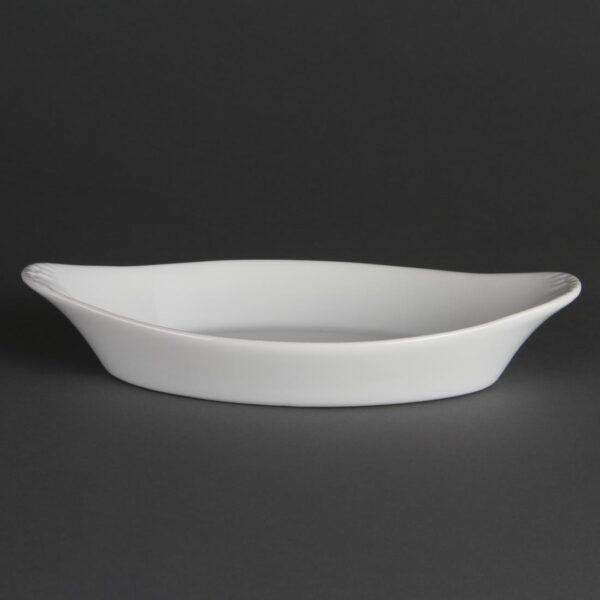 Olympia Whiteware Oval Eared Dish - 400ml 49x262x141mm (Box 6) - Image 4