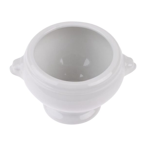 Olympia Whiteware Lion Head Soup Bowl - 10.5cm 4" (Box 6) - Image 4