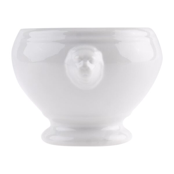 Olympia Whiteware Lion Head Soup Bowl - 10.5cm 4" (Box 6) - Image 5