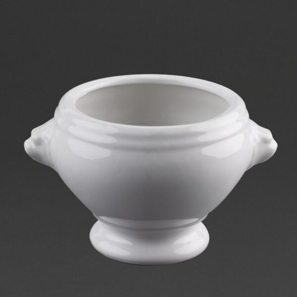 Olympia Whiteware Lion Head Soup Bowl - 10.5cm 4" (Box 6) - Image 8