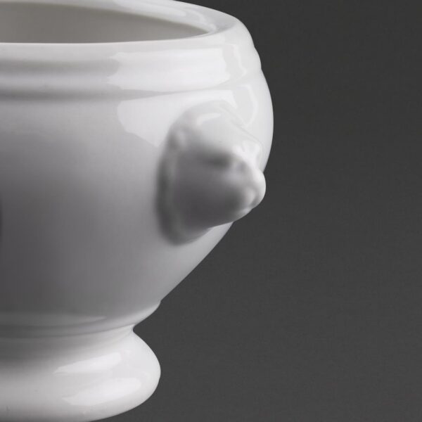 Olympia Whiteware Lion Head Soup Bowl - 10.5cm 4" (Box 6) - Image 9