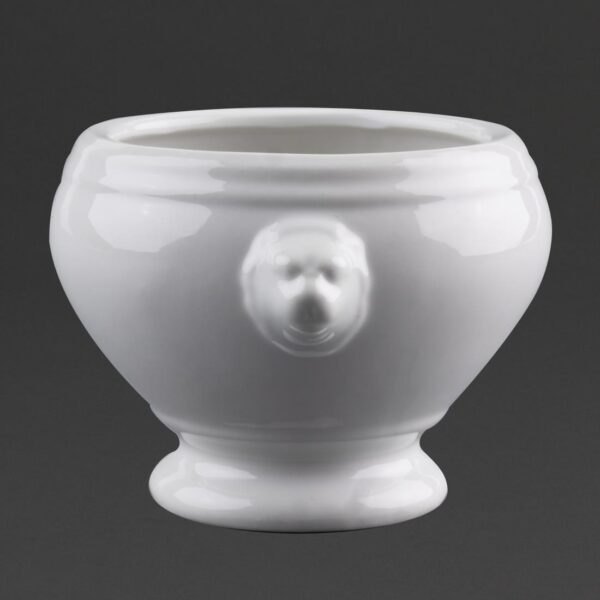 Olympia Whiteware Lion Head Soup Bowl - 10.5cm 4" (Box 6) - Image 10