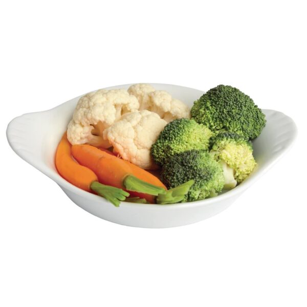Olympia Whiteware Round Eared Dish - 40x192x151mm (Box 6) - Image 4