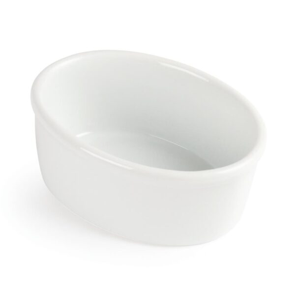 Olympia Whiteware Oval Ramekin - 103mm 4" (Box 12) - Image 3