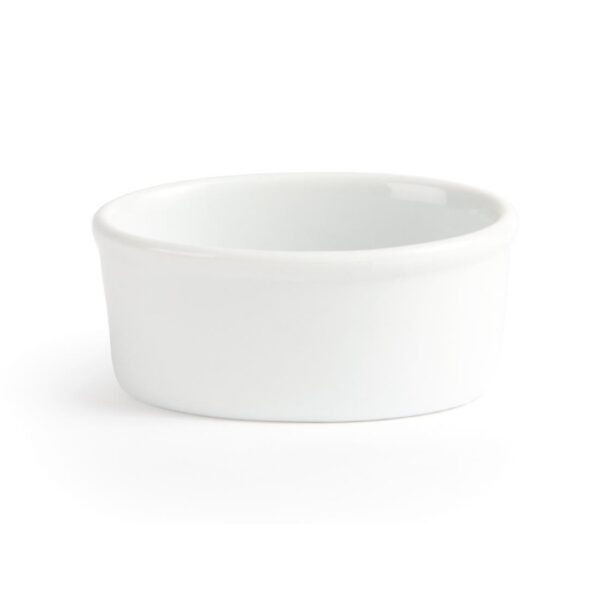 Olympia Whiteware Oval Ramekin - 103mm 4" (Box 12) - Image 2