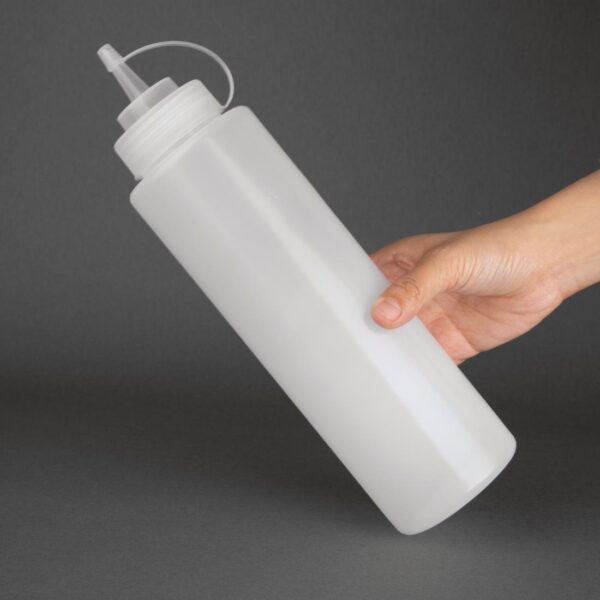 Vogue Squeeze Sauce Bottle Clear - 994ml 35fl oz - Image 5